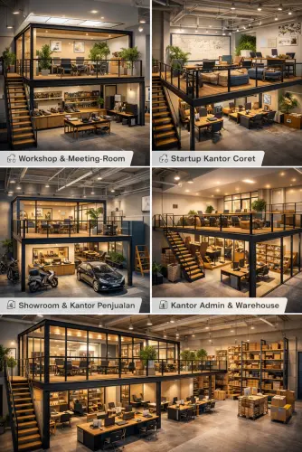 Mezzanine Ruang Kantor di Batuceper